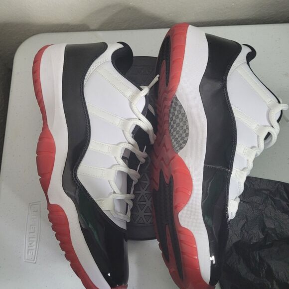 Jordan 11 Retro Low size 11 athletic shoe sneaker lace Concord Bred AV2187-160 - Picture 10 of 16